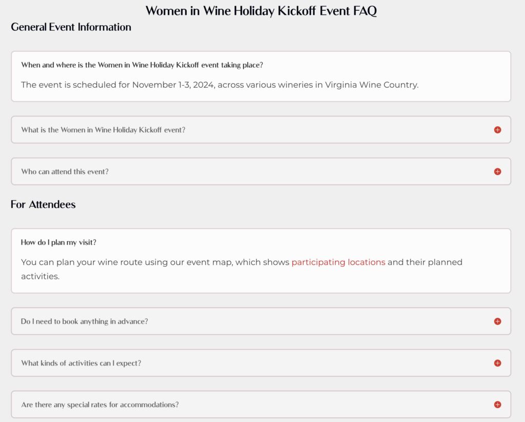 Interactive Winery Event Platform | Women in Wine Weekend Case Study ...